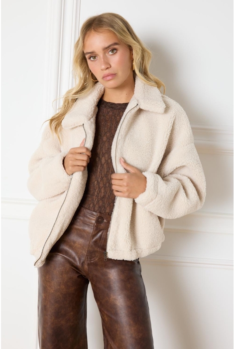 Refined Department ladies knitted teddy jacket