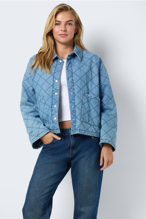 Noisy may nmclara quilt denim jacket