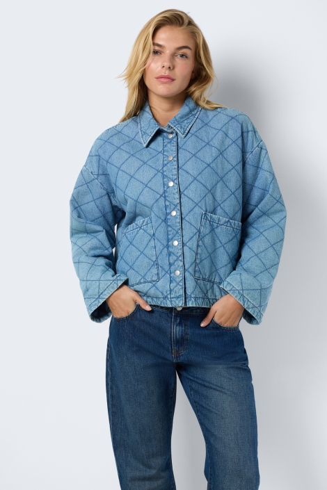 Noisy may nmclara quilt denim jacket