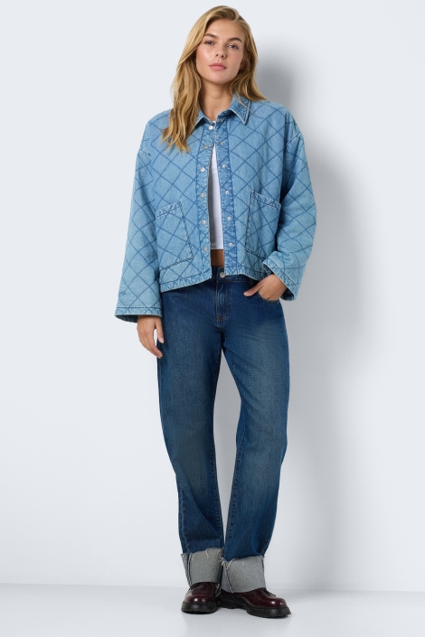 Noisy may nmclara quilt denim jacket