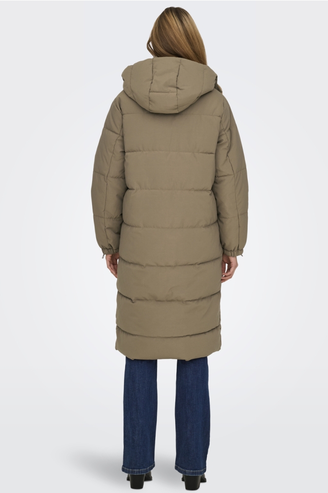 JDYFLOTTE LONG PADDED JACKET OTW YF 15330181 Shitake/DTM JDY LIN