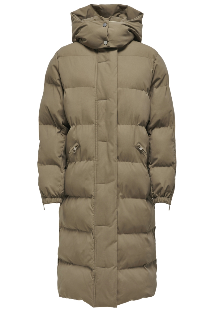 JDYFLOTTE LONG PADDED JACKET OTW YF 15330181 Shitake/DTM JDY LIN