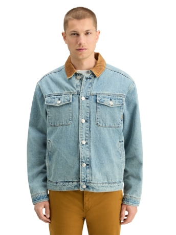 Scotch & Soda Jas CORD COLLAR INDIGO TEDDY JACKET 178621 410