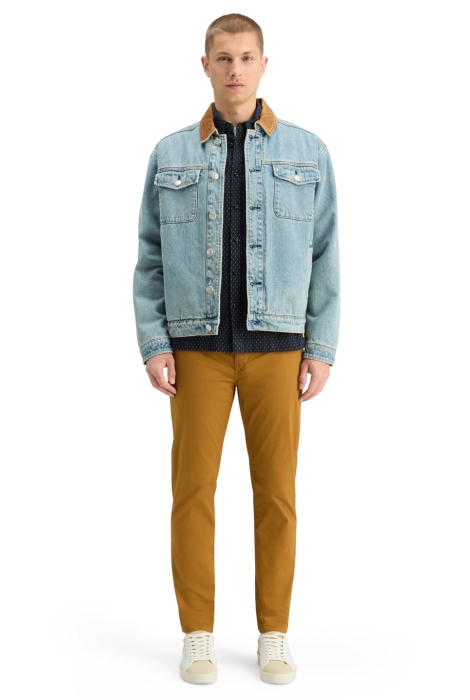 Scotch & Soda cord collar indigo teddy jacket