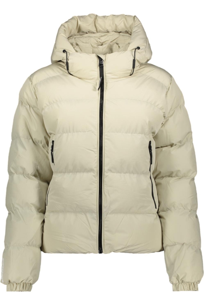 HOODED SPORTS PUFFER JACKET W5011721A PELICAN BEIGE