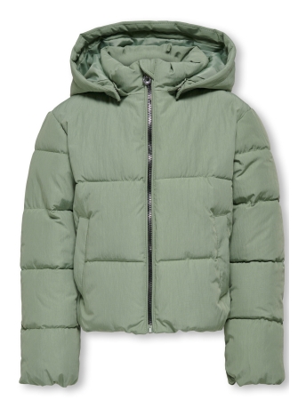 Kids Only Jas KOGDOLLY SHORT PUFFER JACKET OTW NO 15278591 HEDGE GREEN