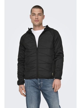 Only & Sons Jas ONSLAN MIX JACKET OTW NOOS 22029643 BLACK/ BLACK