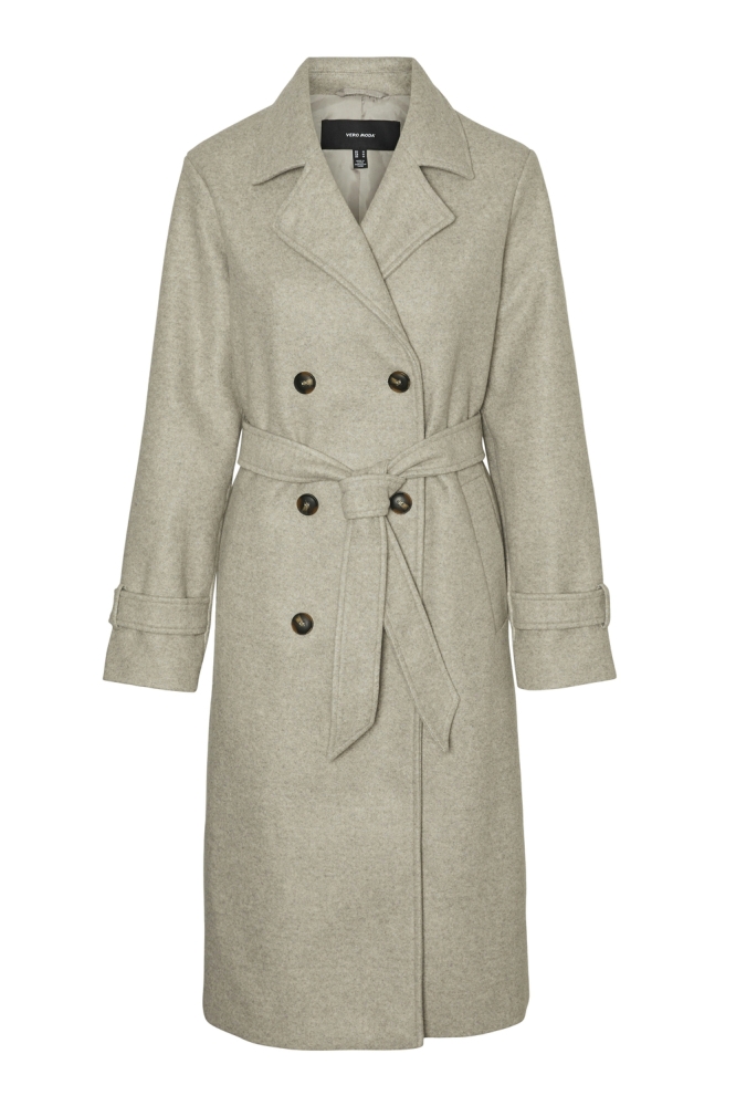 VMFORTUNEVEGA LONG TRENCHCOAT GA NO 10289870 Siver Mink/MELANGE