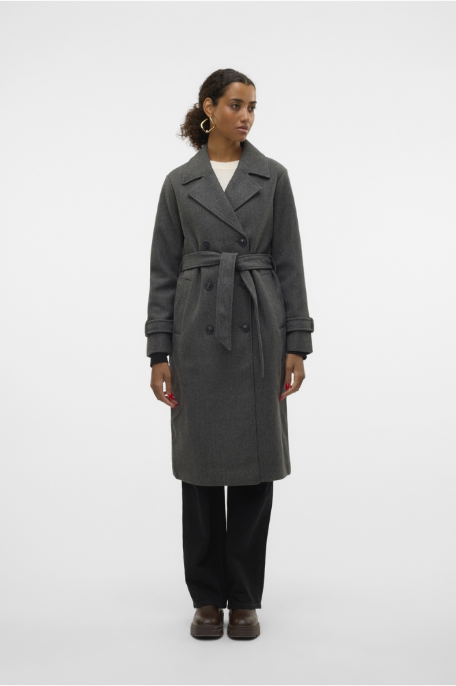 VMFORTUNEVEGA LONG TRENCHCOAT GA NO 10289870 Dark Grey Melange