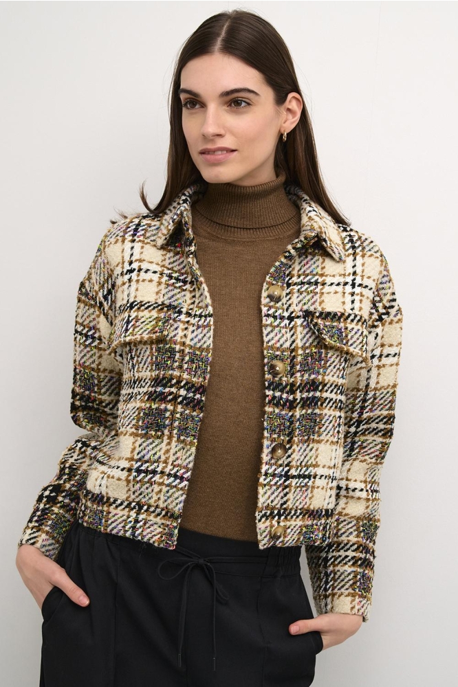 CUARO SHORT JACKET 50111049 106434 MULTI CHECKS