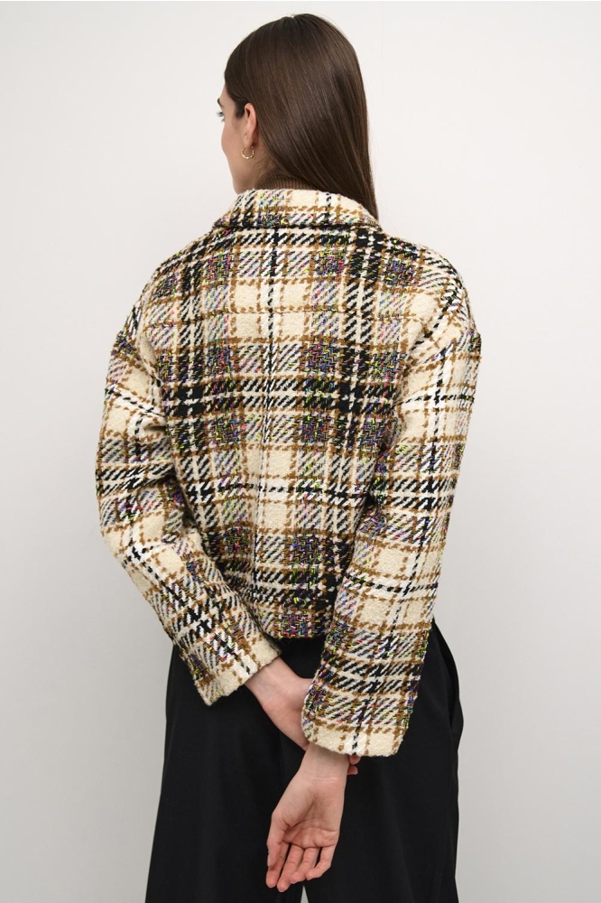 CUARO SHORT JACKET 50111049 106434 MULTI CHECKS