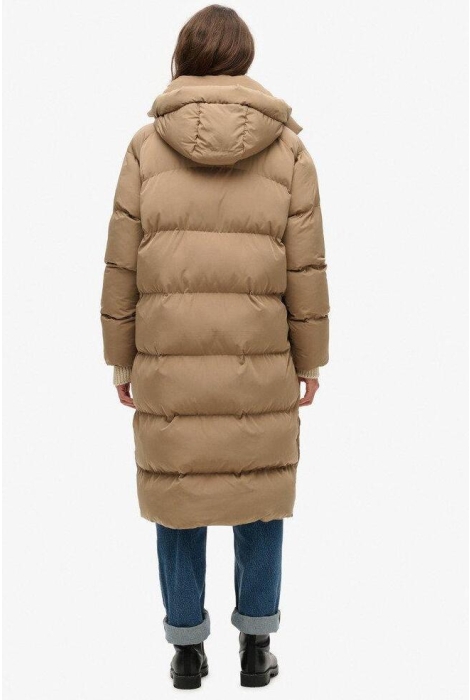 Superdry longline hooded puffer jacket