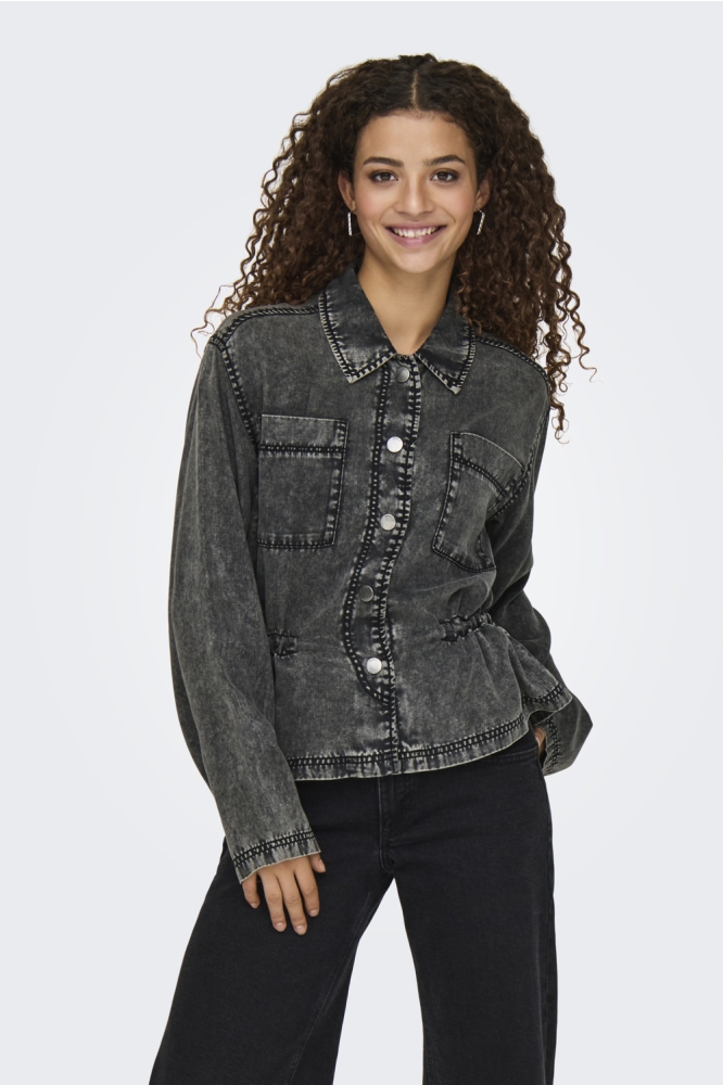 ONLKENYA LIFE ACID WASH JACKET CC 15336165 Black/ACID WASH