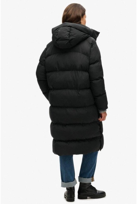 Superdry longline hooded puffer jacket