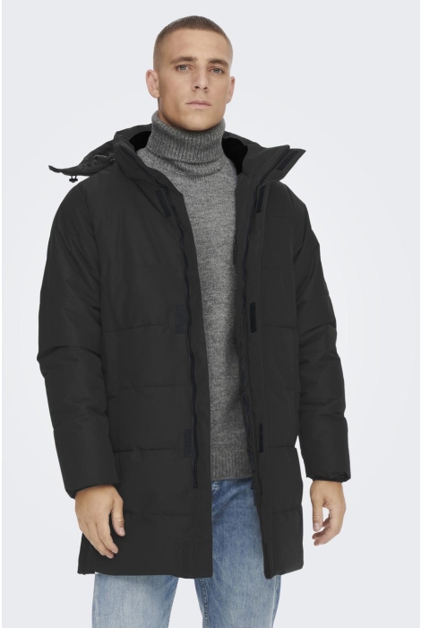 Only & Sons onscarl life long quilted coat otw