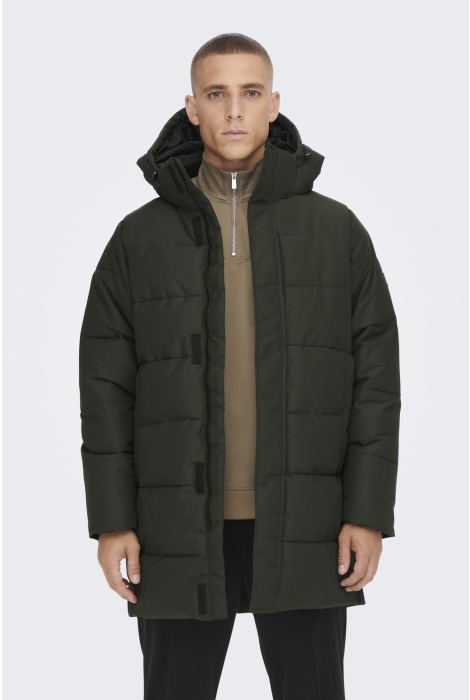 Only & Sons onscarl life long quilted coat otw