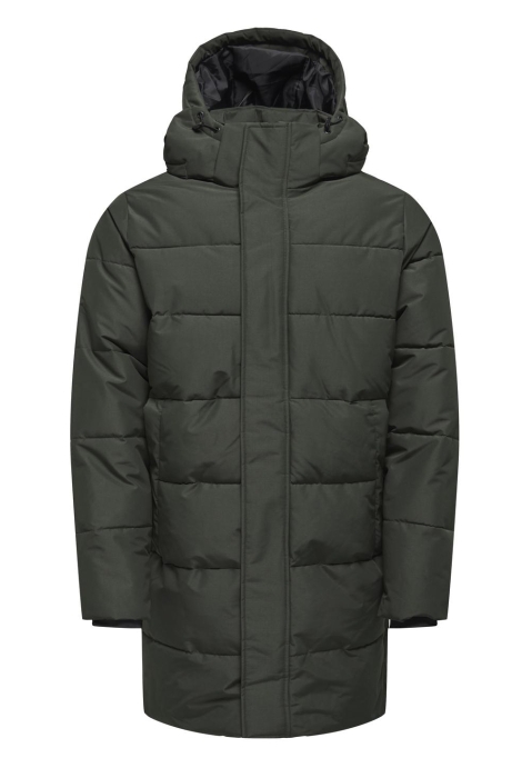 Only & Sons onscarl life long quilted coat otw