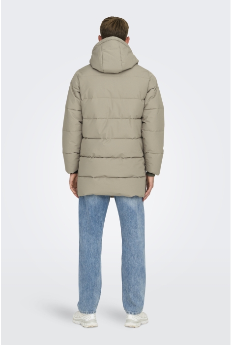 Only & Sons onscarl life long quilted coat otw