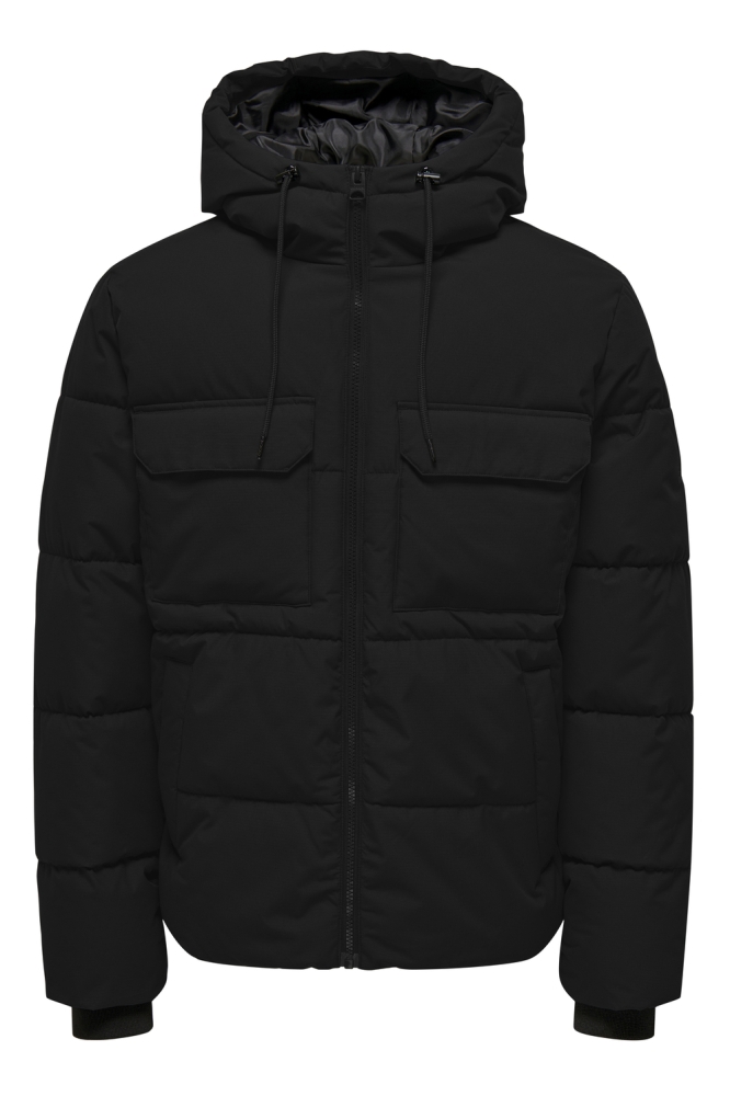 ONSELIJAH PCKT. HOOD JACKET NOOS 22029661 BLACK