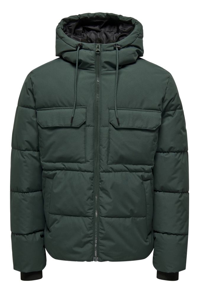 ONSELIJAH PCKT. HOOD JACKET NOOS 22029661 Darkest Spruce