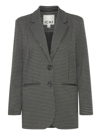 Ichi Blazer IHKATE HOUNDSTOOTH OVERSIZE BL2 20122244 203946 BLACK/GREY HOUNDSTOOTH