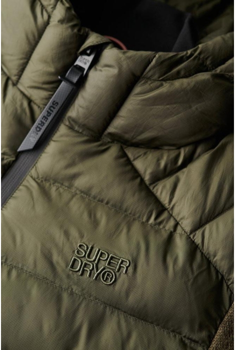 Superdry hooded knit storm hybrid jkt