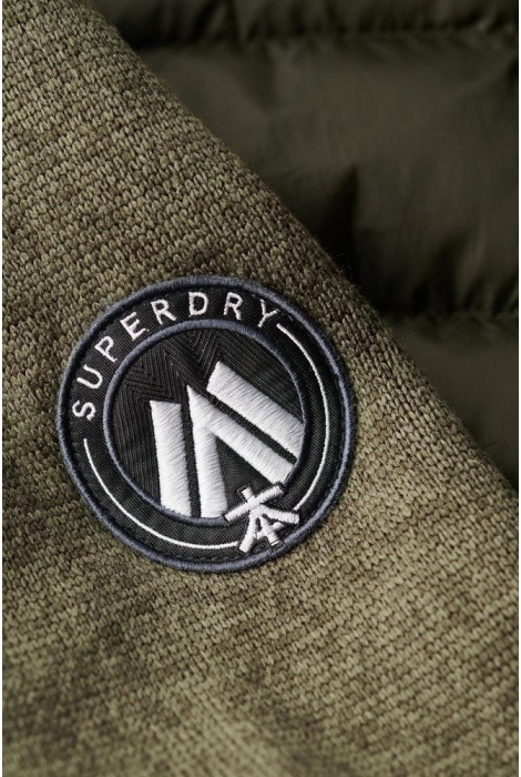 Superdry hooded knit storm hybrid jkt