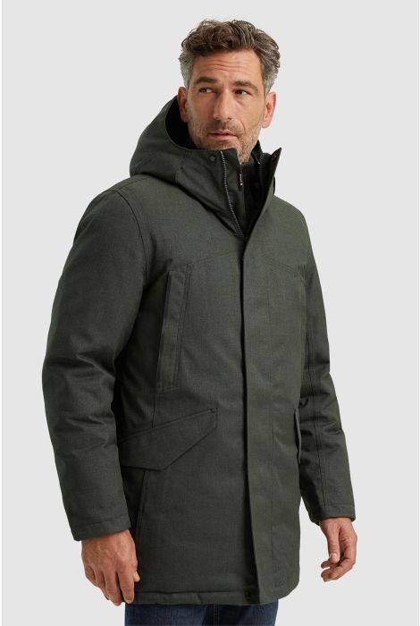 Vanguard parka jacket melange twill