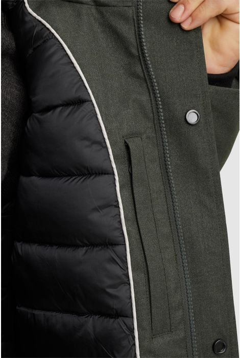 Vanguard parka jacket melange twill