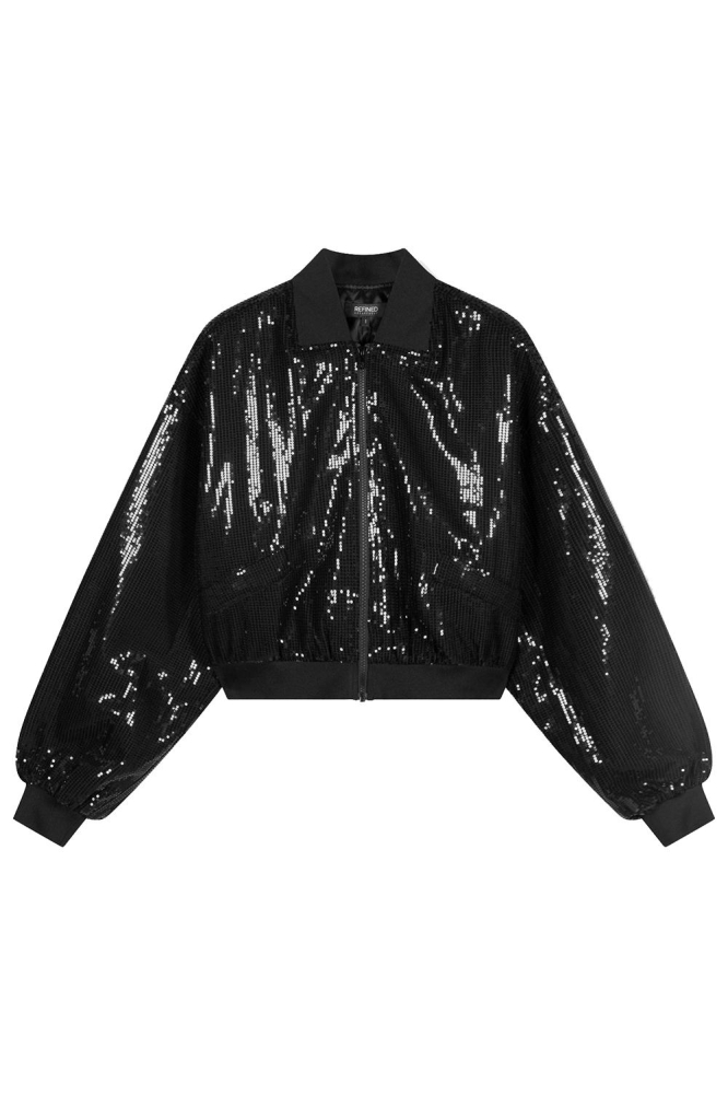 AMBER WOVEN BOMBER JACKET R2410450648 999 BLACK