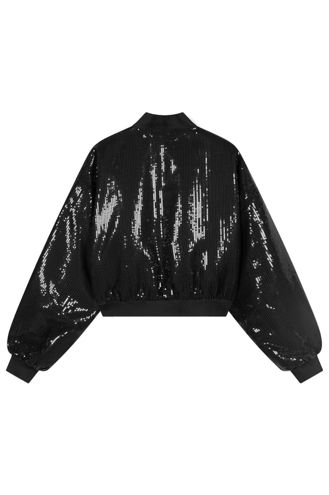 AMBER WOVEN BOMBER JACKET R2410450648 999 BLACK