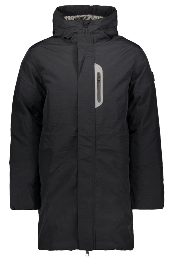 LONG PARKA CA243089 998 BLACK