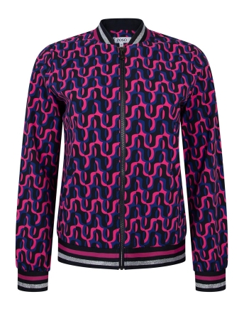 Zoso Vest FUN SPORTY TRAVEL JACKET 245 0008/2140 NAVY/PINK