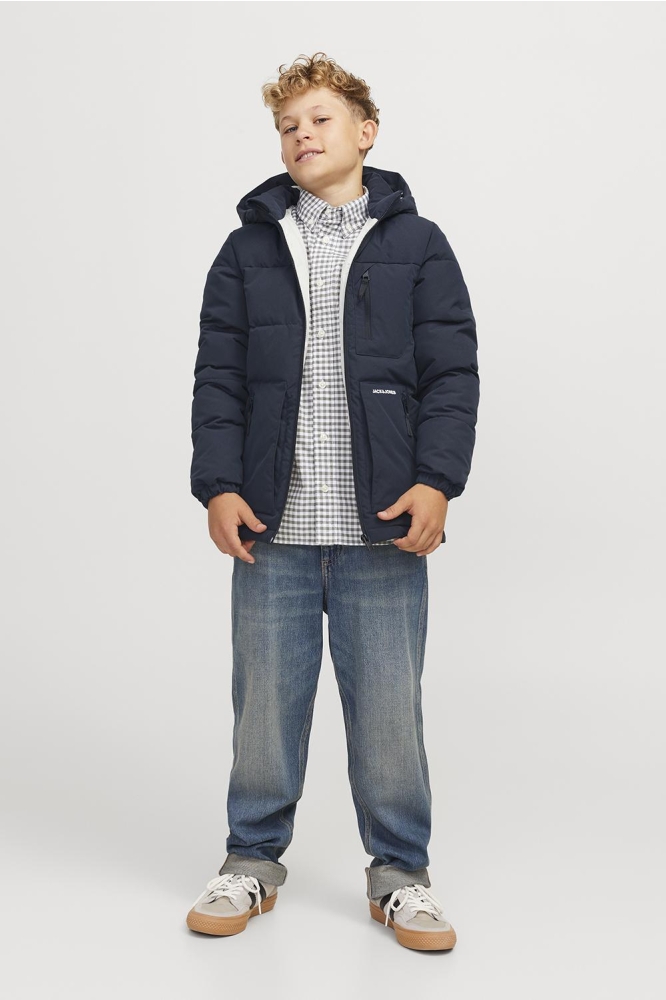 JJEOTTO PUFFER JACKET SN JNR 12258547 Dark Navy