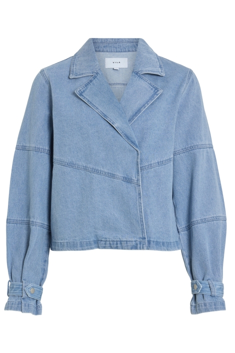 Vila vivikea denim trenchcoat jacket