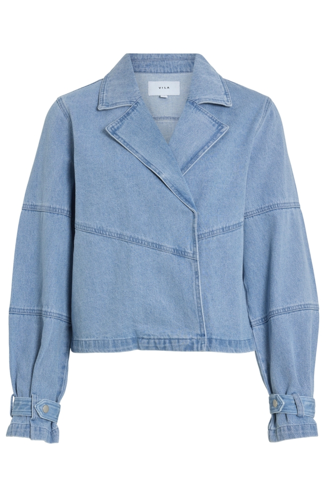 VIVIKEA DENIM TRENCHCOAT JACKET 14105832 LIGHT BLUE DENIM