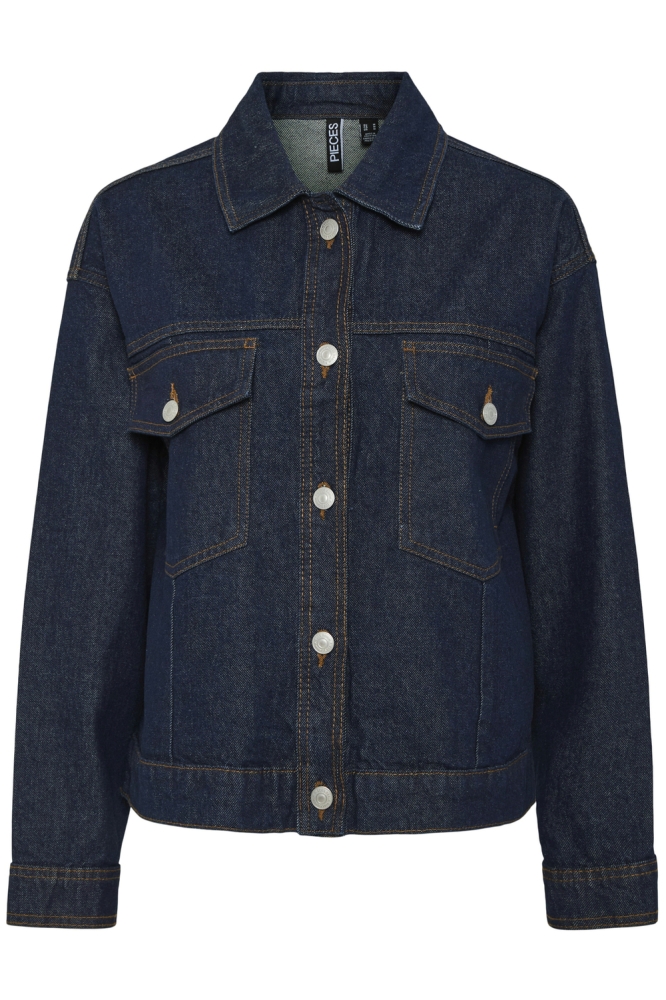 PCELMA DENIM JACKET NOOS BC 17154493 DARK BLEU