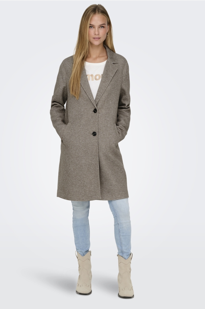 ONLSEDONA CARRIE COAT OTW NOOS 15321862 WALNUT/MELANGE W