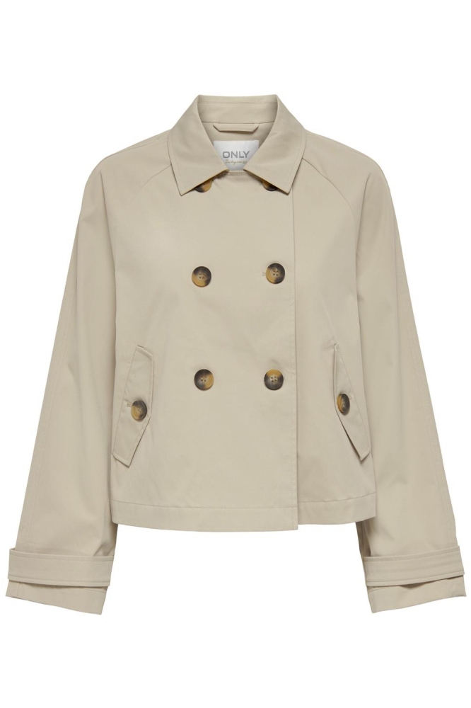 ONLAPRIL LIFE SHORT TRENCHCOAT OTW 15274982 OXFORD TAN