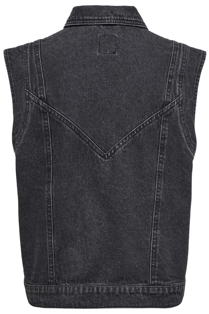 ONLKENNEDY SL DNM WAISTCOAT BJ NOOS 15278041 WASHED BLACK