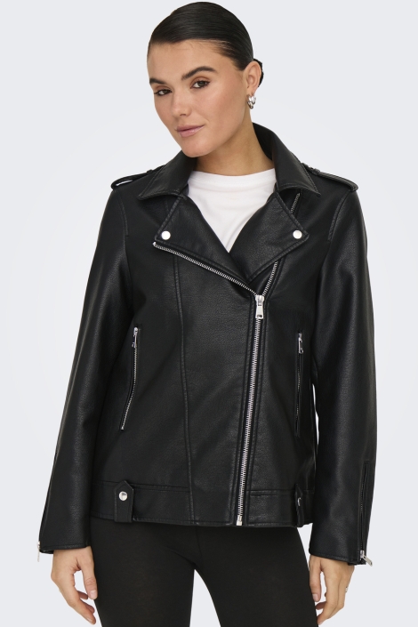 Only onlmille faux leather jacket otw