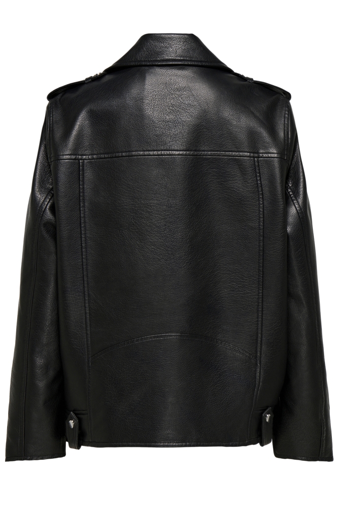 ONLMILLE FAUX LEATHER JACKET OTW 15356198 BLACK