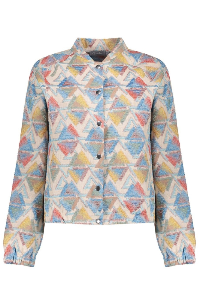 BOMBER JACK GRAFISCHE PRINT 55128 20 000720 Sand/Blue