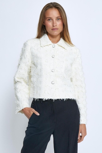 Minus Jas TARINA SHORT JACKET MI6575 235 CLOUD DANCER