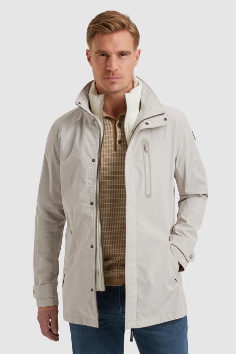 Vanguard long jacket v-coat double spundrop