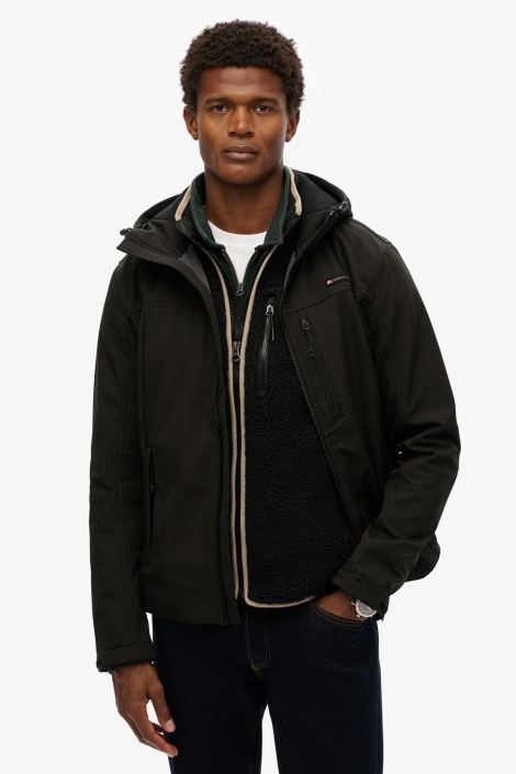 Superdry hooded soft shell trekker jkt