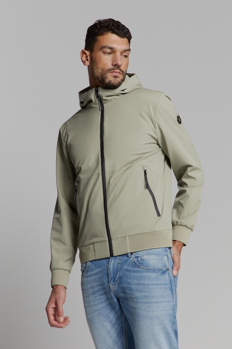 NO-EXCESS jacket short fit hooded