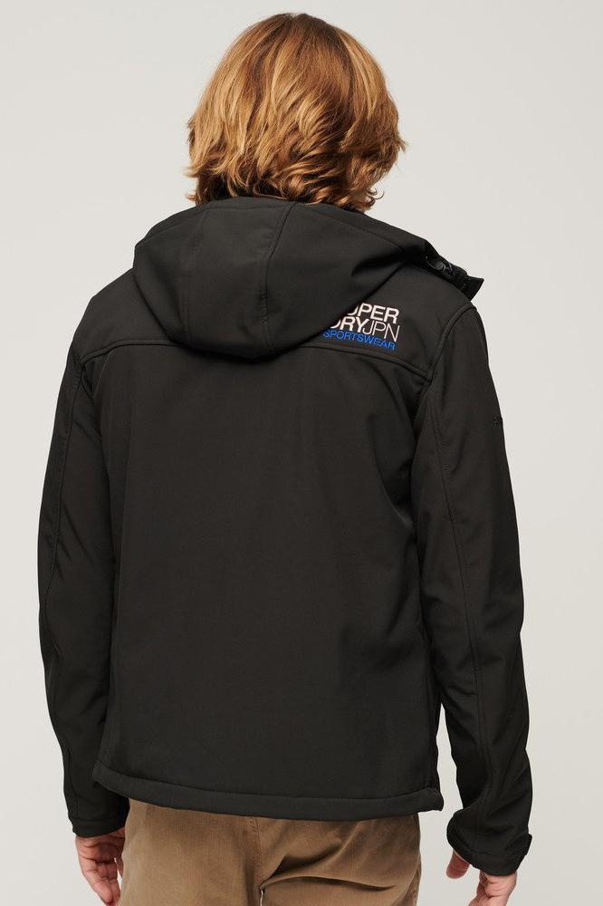 HOODED SOFT SHELL TREKKER JKT M5011838A BLACK