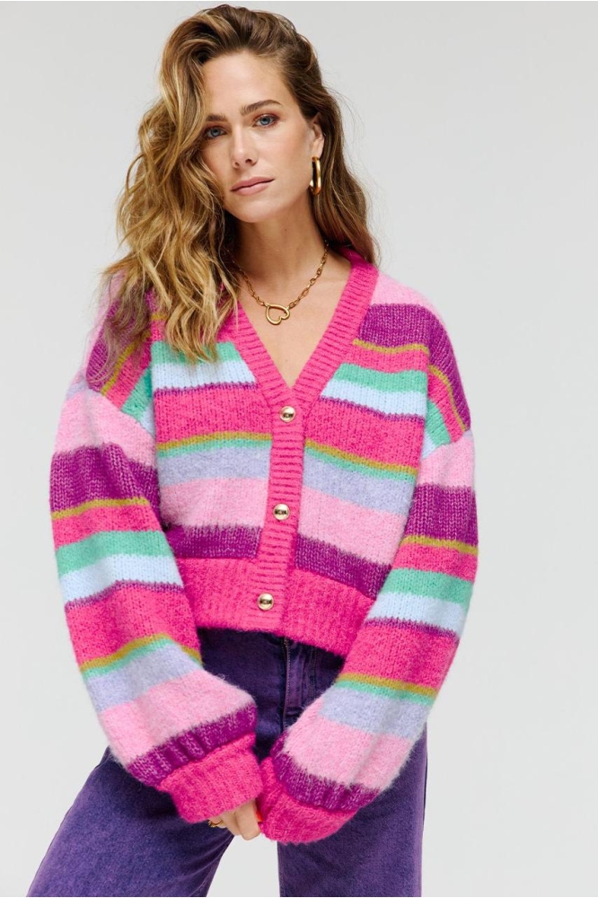 NOOR CA AW24W800 615 Pink Stripe