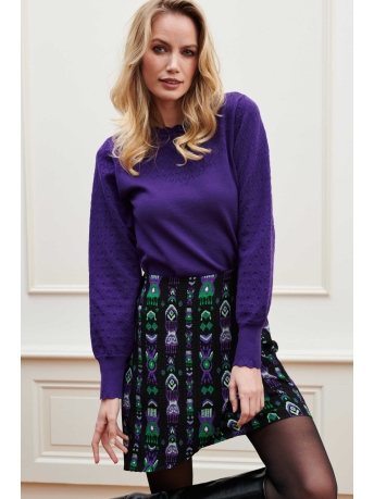 Lofty Manner Trui SWEATER ROMY PK104 1 750 Purple